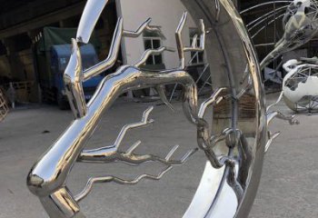 圓環(huán)樹雕塑精選，美陳雕塑，不銹鋼圓環(huán)樹雕塑通用