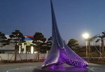 城市水滴景觀雕塑，網格體育雕塑，古銅效果