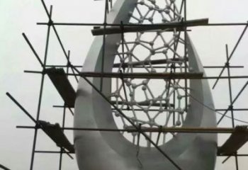 水滴雕塑生產，景區案例，景觀不銹鋼水滴雕塑優選