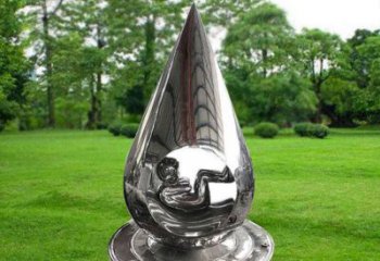 水滴雕塑精選，美陳雕塑，鏡面不銹鋼水滴雕塑通用