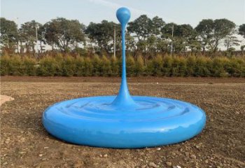 水滴雕塑制造，街景小品，景觀烤漆水滴雕塑優價