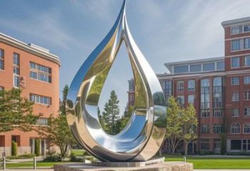 淚滴雕塑定制，中式工藝，不銹鋼淚滴雕塑廠優價