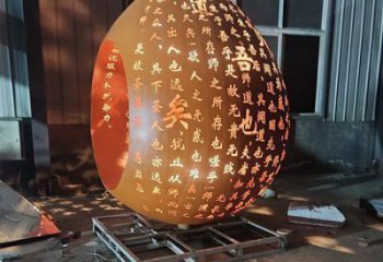 水滴雕塑訂做，城市雕塑，鏤空水滴雕塑精品