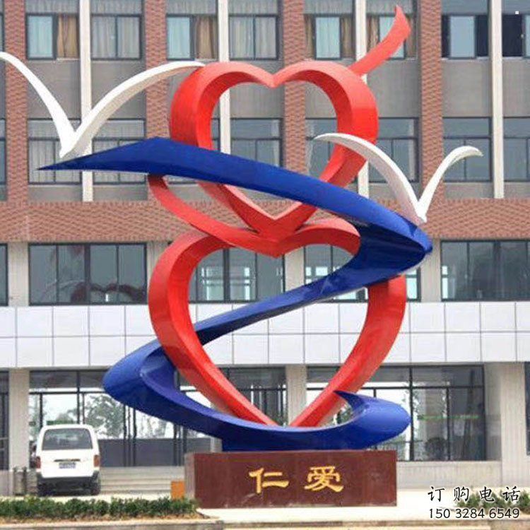 心心相印雕塑供求，藝術(shù)雕塑，美陳景觀雕塑制造商