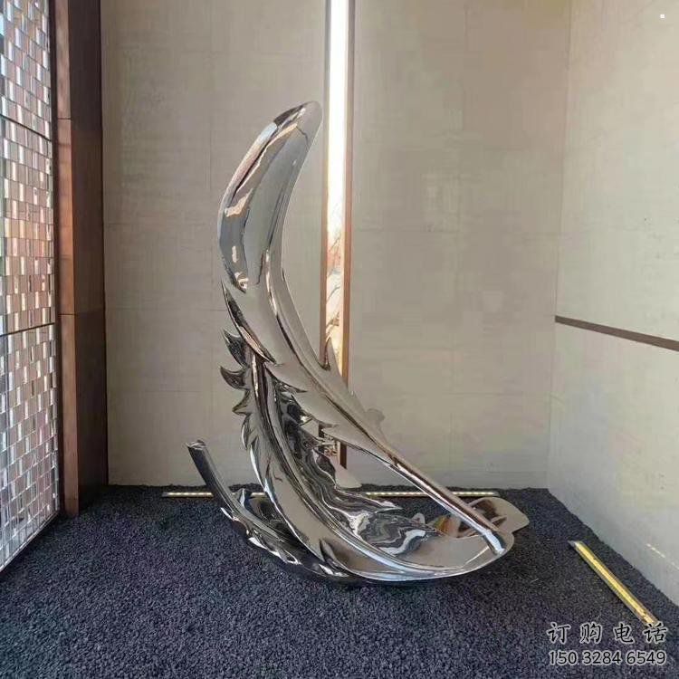 抽象羽毛雕塑