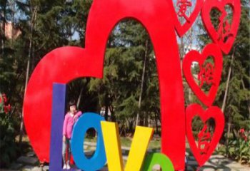 鏤空love雕塑承接，城市裝飾，大型不銹鋼love雕塑公司