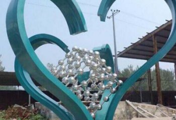 景區心形雕塑供給,愛情雕塑,鏡面心形雕塑廠家供求