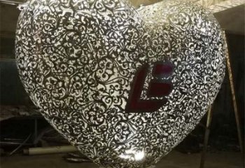 心形球雕塑制造，街景小品，景觀不銹鋼心形球雕塑優(yōu)價(jià)