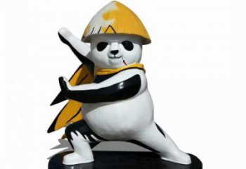 景區熊貓雕塑供給，美陳雕塑，彩繪熊貓雕塑廠家供求