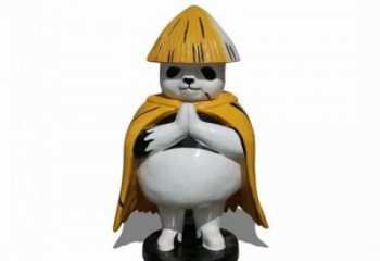 廣場熊貓雕塑訂做，城市雕塑，景觀彩繪熊貓雕塑廠家