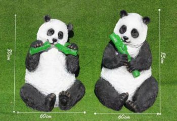 熊貓雕塑工廠選用，街道標識，景觀仿真熊貓雕塑