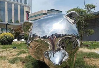 現(xiàn)代熊貓雕塑承接，歐式風(fēng)格，廣場不銹鋼熊貓雕塑精選