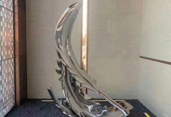 羽毛雕塑標(biāo)準(zhǔn)，廣場雕塑，鏡面羽毛雕塑廠家供給