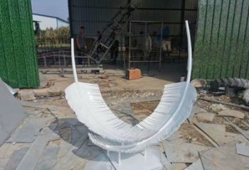 商業街羽毛雕塑