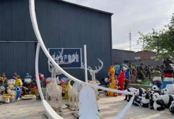 廣場羽毛雕塑批發，廣場系列，烤漆羽毛雕塑定價