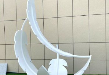 制造羽毛雕塑定價，地標擺件，烤漆羽毛雕塑精選