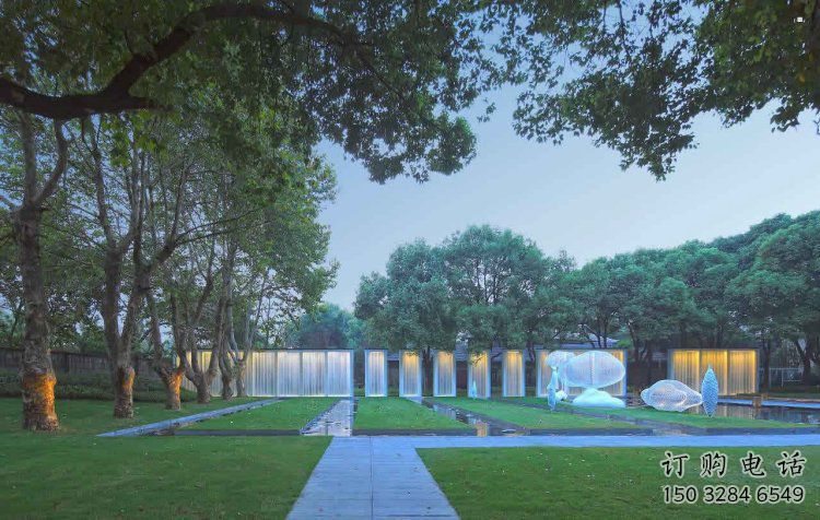 云朵景觀雕塑廠家，鏤空工藝制作，鏤空云朵雕塑廠