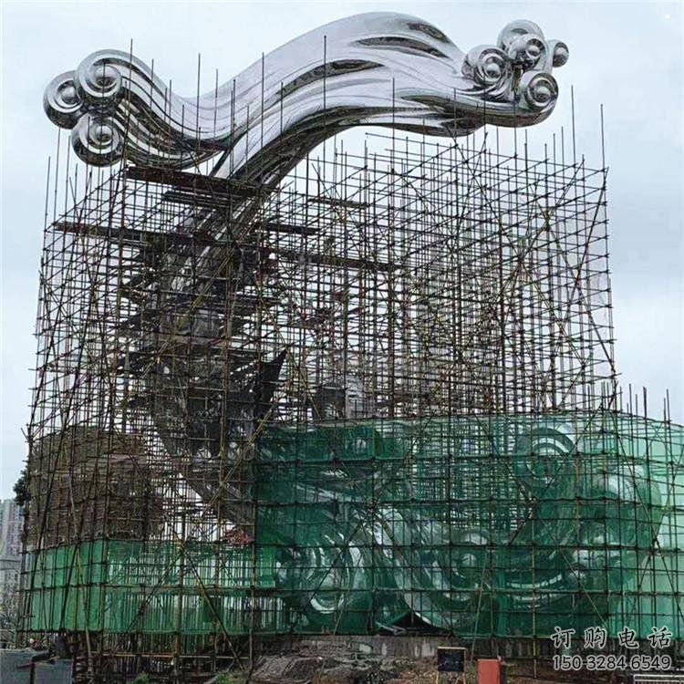 現(xiàn)代祥云雕塑承接，歐式風(fēng)格，廣場不銹鋼祥云雕塑精選