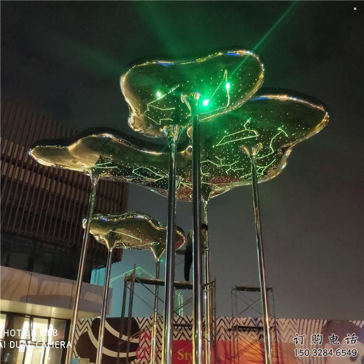 制造祥云雕塑定價，地標擺件，烤漆不銹鋼祥云雕塑精選