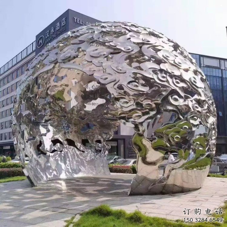 戶外云朵雕塑，鍍金歐式雕塑，鍛造工藝