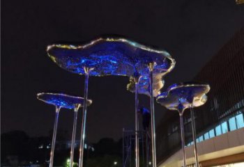 祥云雕塑供需，廣場雕塑，不銹鋼祥云雕塑定制