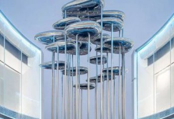 祥云雕塑通用，街景小品，不銹鋼祥云雕塑制造廠家