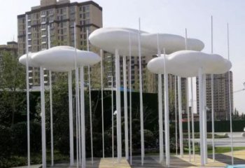 酒店云朵雕塑，鍍金歐式雕塑，仿古擺件