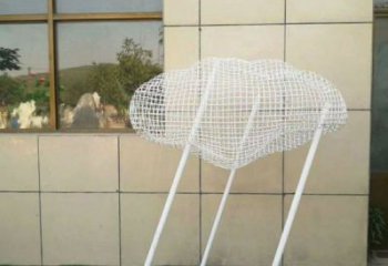 庭院云梯雕塑，鍍金歐式雕塑，網格形式