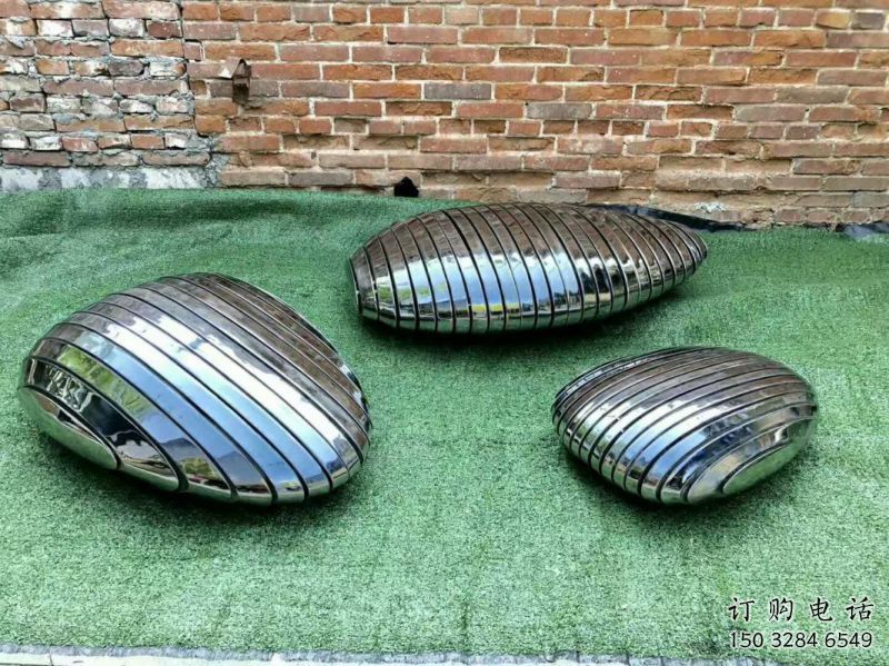 庭院坐凳雕塑，公園景觀雕塑，鵝卵石坐凳雕塑廠家