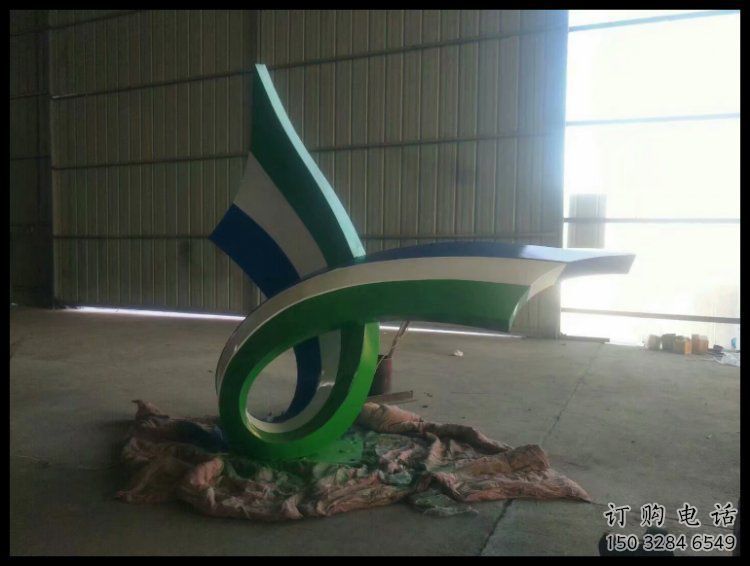 絲帶雕塑承接，鍛造工藝，不銹鋼絲帶雕塑訂做