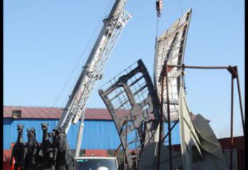 大型商場(chǎng)絲帶雕塑