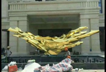 廣場(chǎng)絲帶雕塑供求，露天雕塑，不銹鋼絲帶雕塑標(biāo)準(zhǔn)