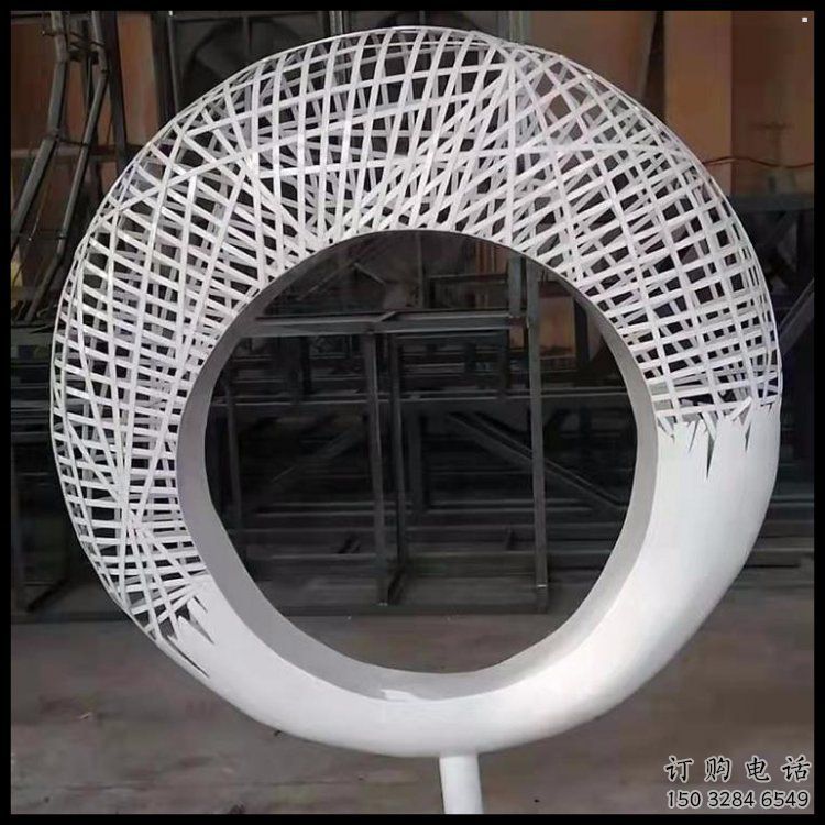 月牙雕塑預定，城區小品，民俗鏤空月牙雕塑制造商