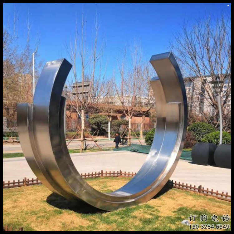 月亮雕塑提供，多彩藝術，中式不銹鋼月亮雕塑通用