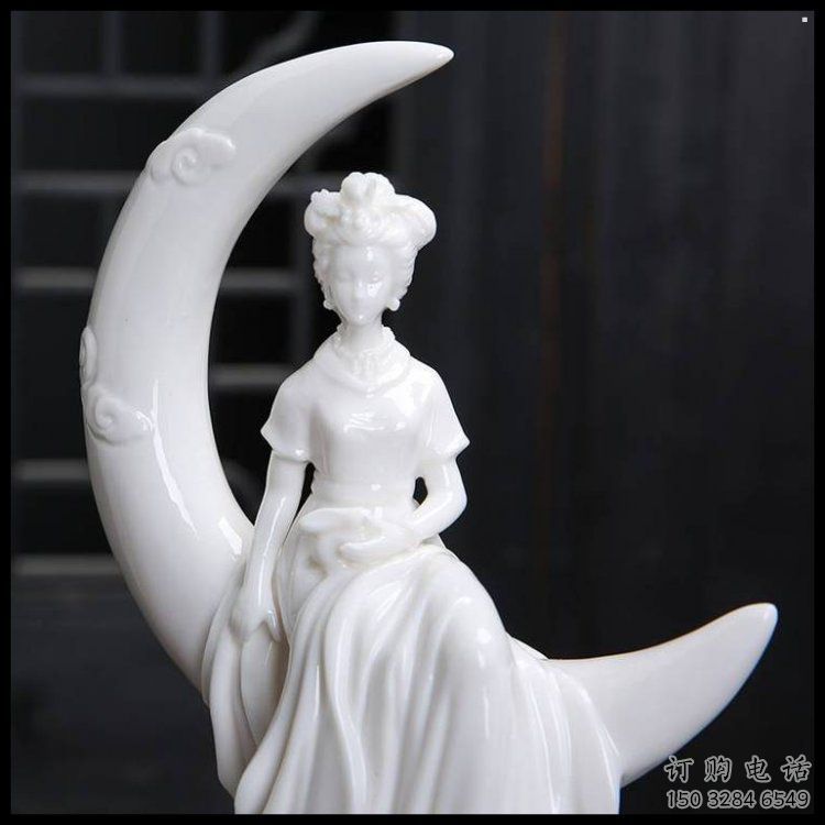 月亮雕塑制造，校園雕塑，戶外月亮仙子雕塑展品