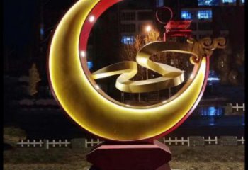 月亮雕塑工廠標(biāo)準(zhǔn)，多彩藝術(shù)，景觀鏤空月亮雕塑供應(yīng)