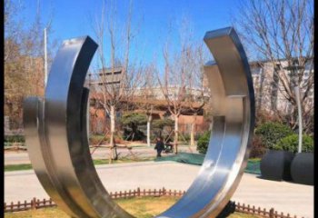 月亮雕塑提供，多彩藝術，中式不銹鋼月亮雕塑通用