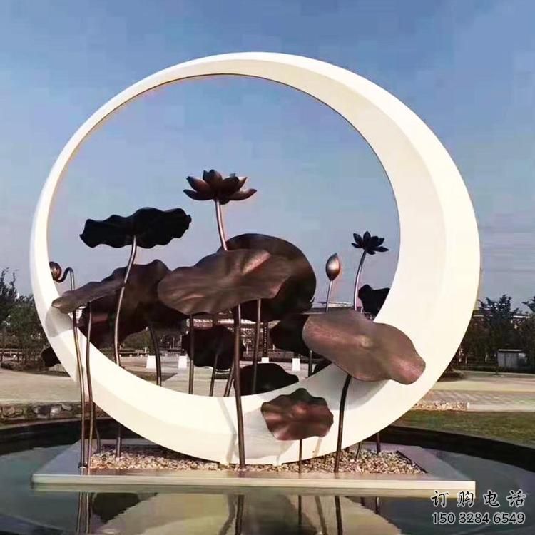 圓環(huán)雕塑供求，白鋼構(gòu)件，不銹鋼圓環(huán)雕塑觀賞型