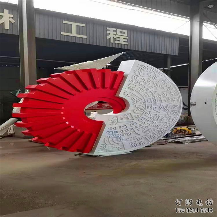 圓環(huán)雕塑制作選用，景區(qū)案例，美陳景觀制造商