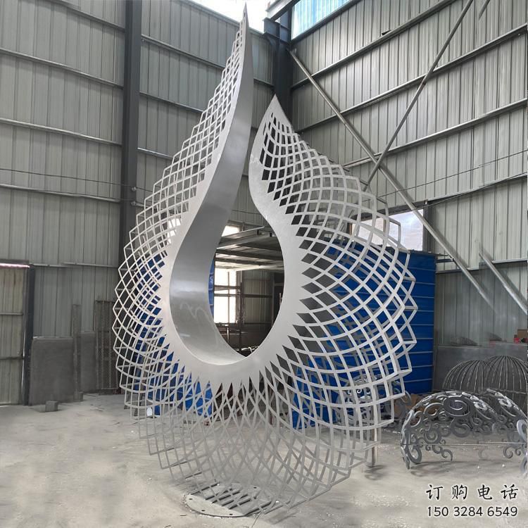 藝術圓環雕塑選定，拉絲工藝，景觀鏤空圓環雕塑預定