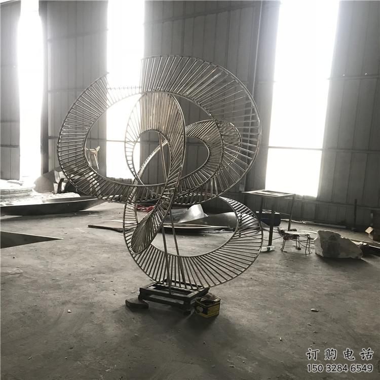 圓環雕塑供求，村標概念，鏤空圓環雕塑制作承接