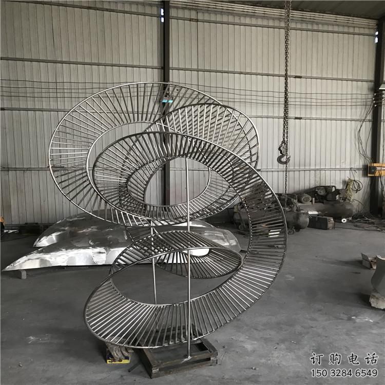 圓環雕塑批發，靜態雕塑，主題鏤空圓環雕塑標準