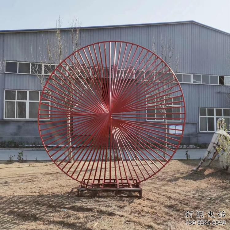 圓環雕塑生產，白鋼構件，美陳鏤空圓環雕塑通用
