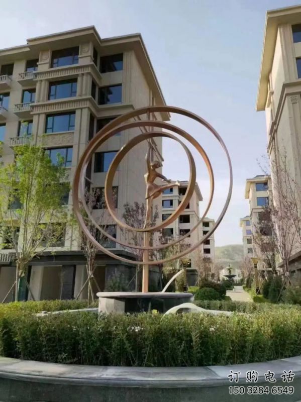 舞者雕塑精選，戶外雕塑，廣場圓環(huán)舞者雕塑優(yōu)價