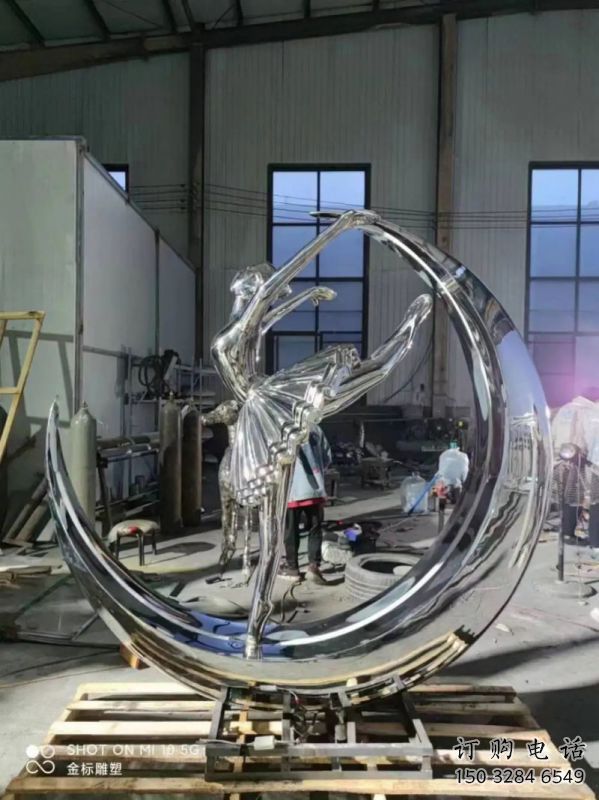 舞者雕塑優選，城市裝飾，圓環舞者雕塑訂做