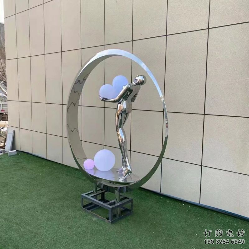 金屬仙子雕塑批發，街頭藝術，廣場圓環仙子雕塑展品