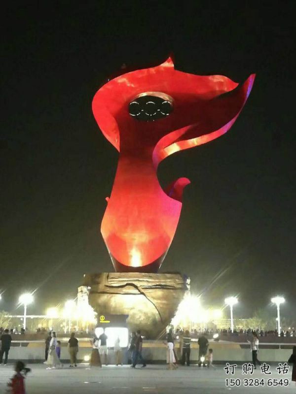 火炬雕塑承接，鍛造工藝，不銹鋼火炬雕塑訂做