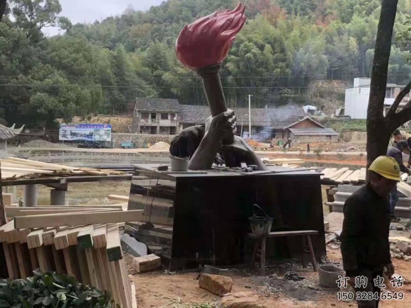 火炬雕塑制作專供，園林裝飾，建筑不銹鋼火炬雕塑