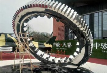 雙環雕塑提供，露天雕塑，不銹鋼雙環雕塑生產承接