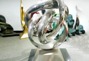 雙環(huán)雕塑選定，美陳雕塑，現(xiàn)代不銹鋼雙環(huán)雕塑優(yōu)選